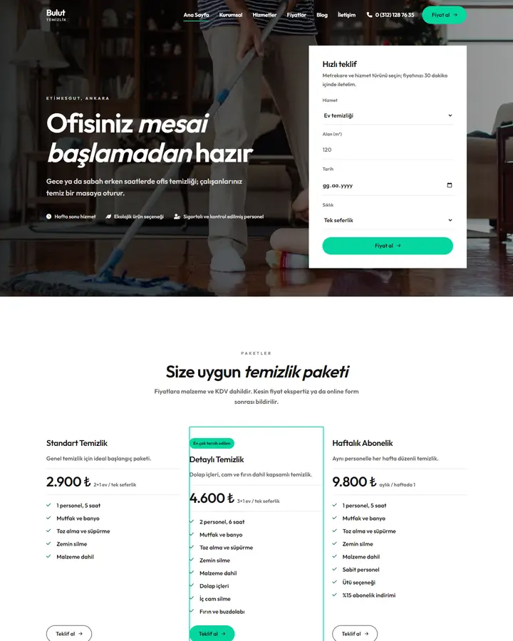 Tema 07 – Minimal tasarım önizlemesi