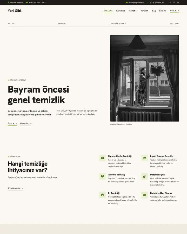 Tema 12 – Minimal tasarım önizlemesi