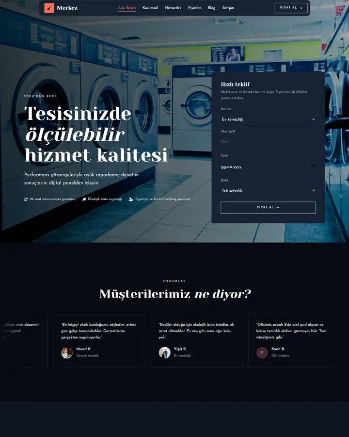 Tema 28 – Lüks & Zarif tasarım önizlemesi