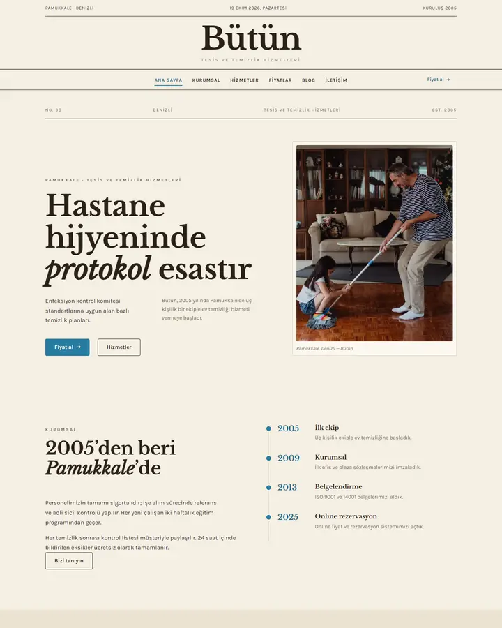 Tema 30 – Klasik Kurumsal tasarım önizlemesi