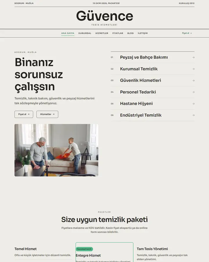 Tema 39 – Minimal tasarım önizlemesi