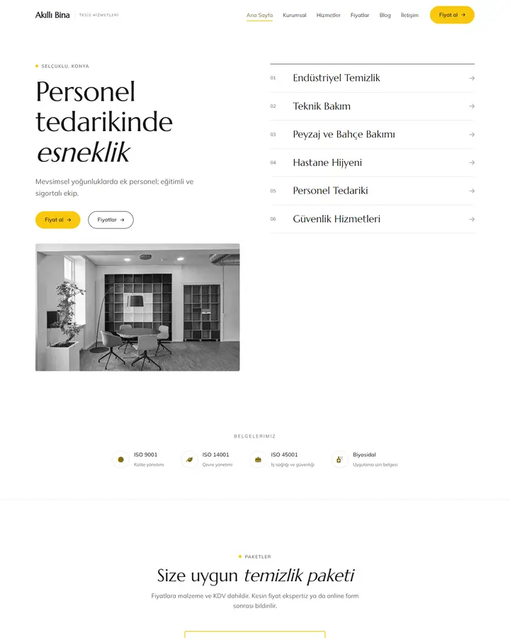 Tema 43 – Minimal tasarım önizlemesi