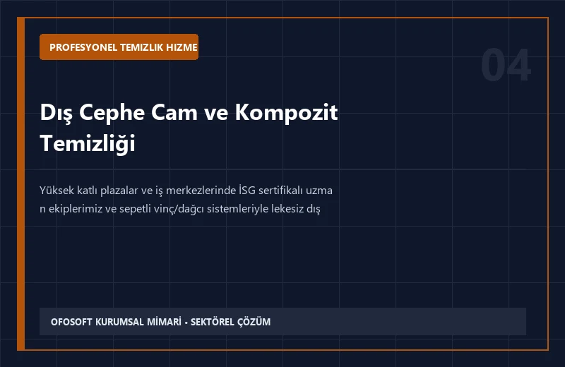 Dış Cephe Cam ve Kompozit Temizliği
